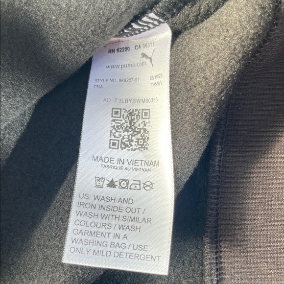 Puma Charcoal Hoodie XXL NWT  men’s XXL - Picture 3 of 10